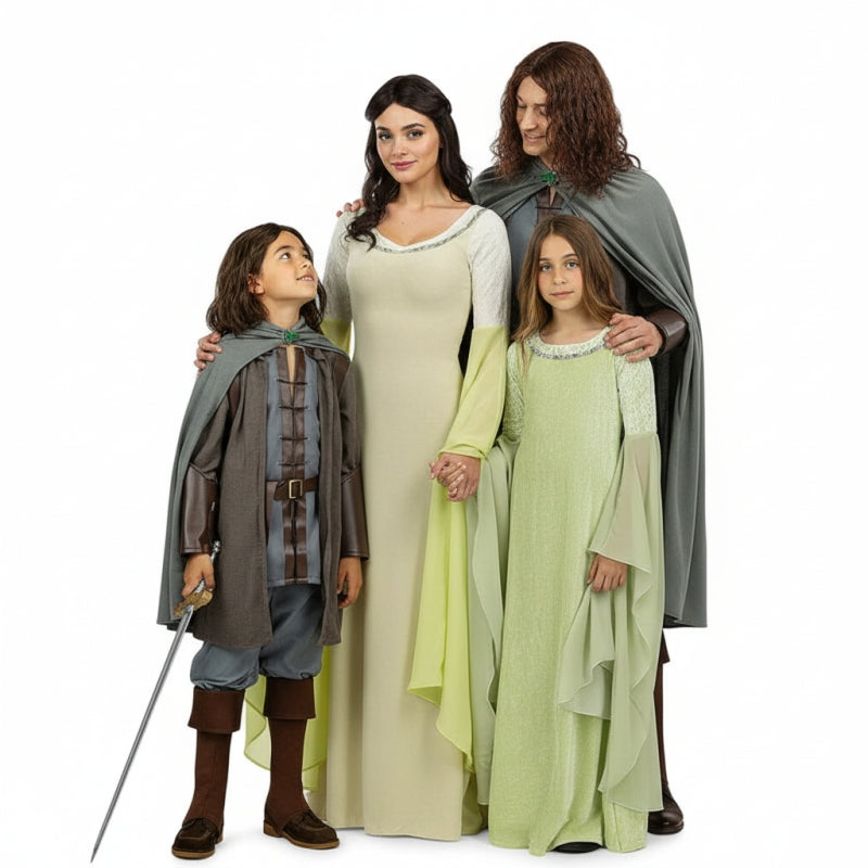 Groepskostuums Aragorn en Arwen - El Señor de los Anillos