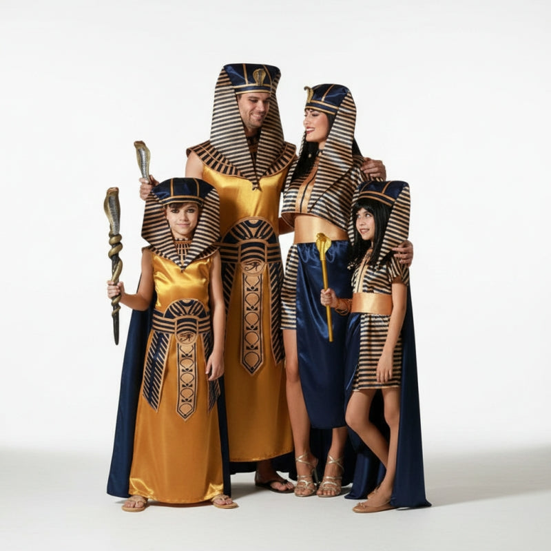 Groepskostuums Egyptische Farao's van de Nijl