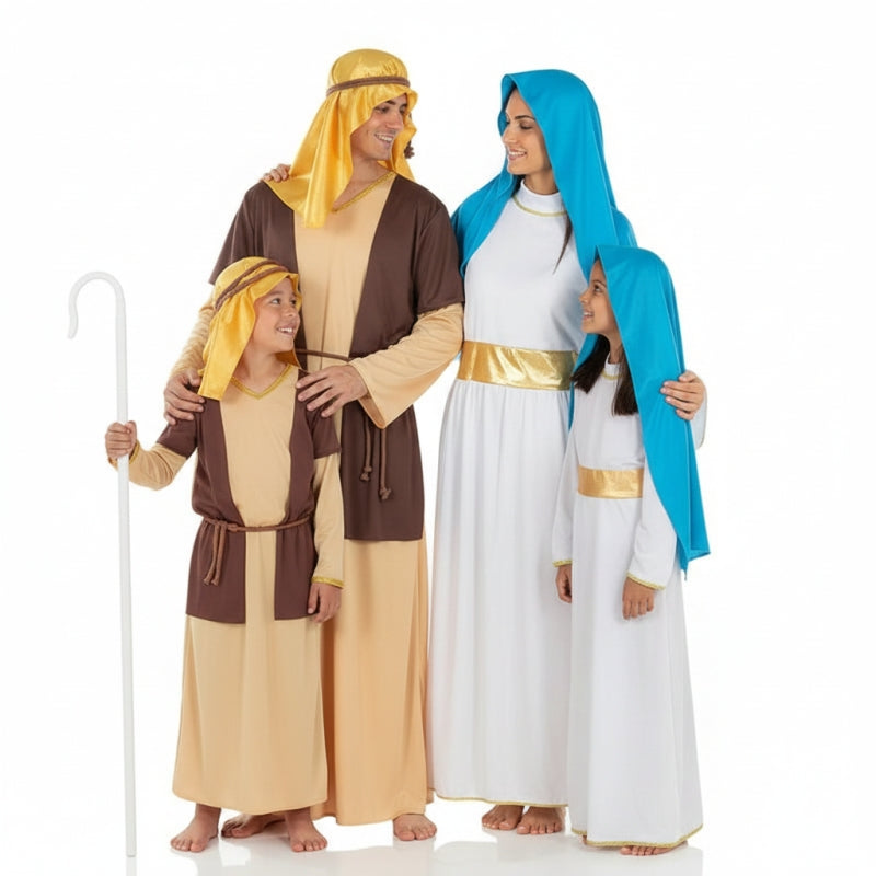 Groepskostuums San José en Virgen María van Bethlehem