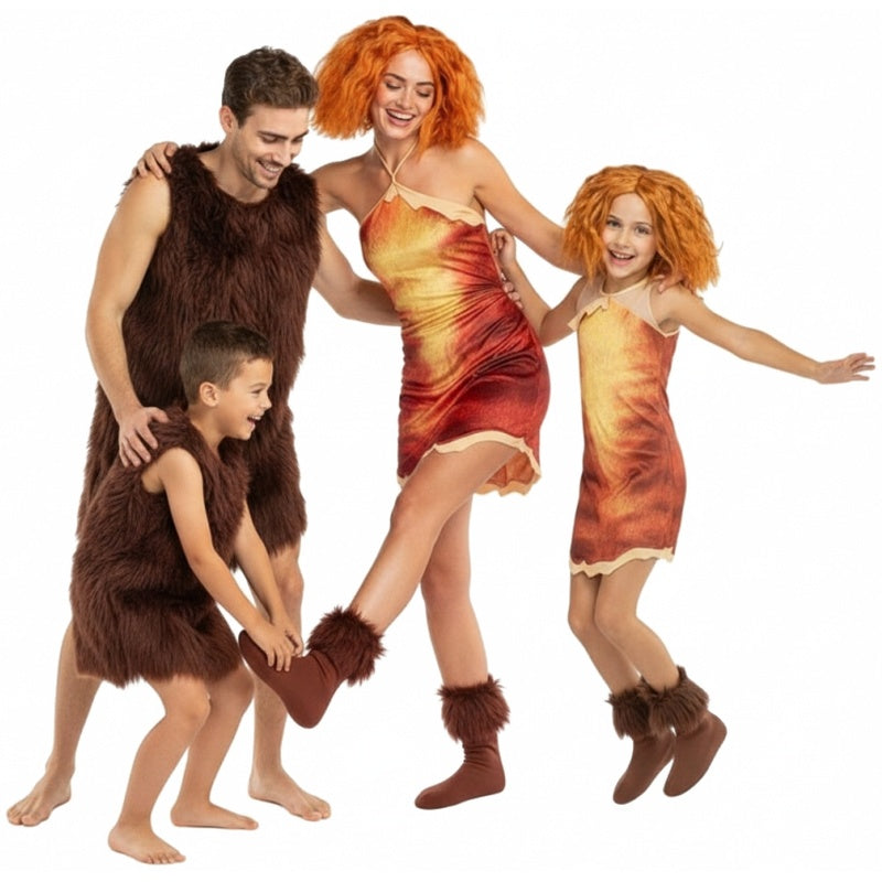 Groepskostuums Grug en Eep van De Croods