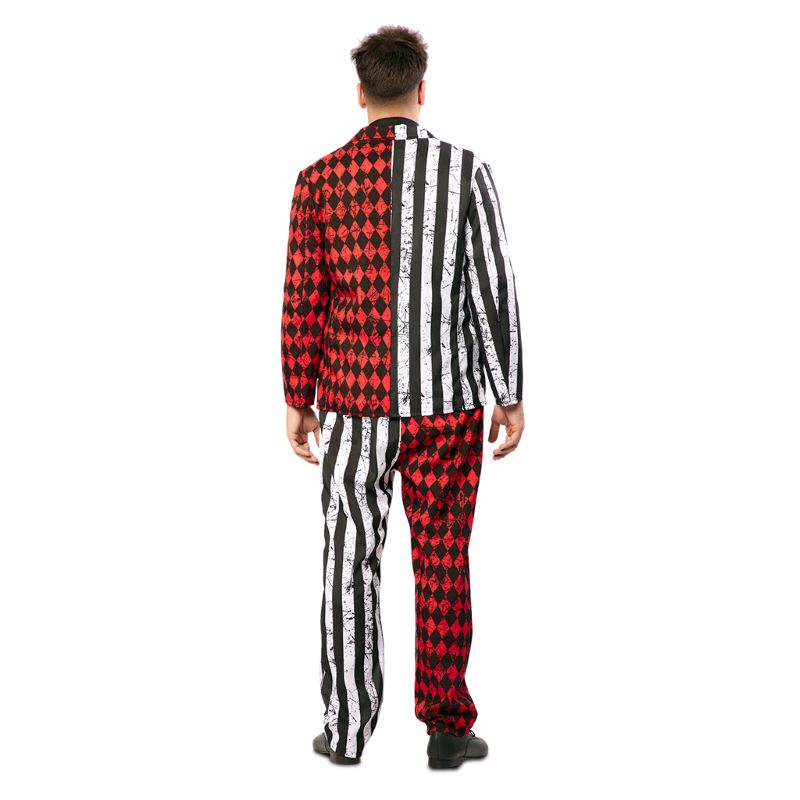 Disfraz de Arlequín Elegante para hombre Espalda