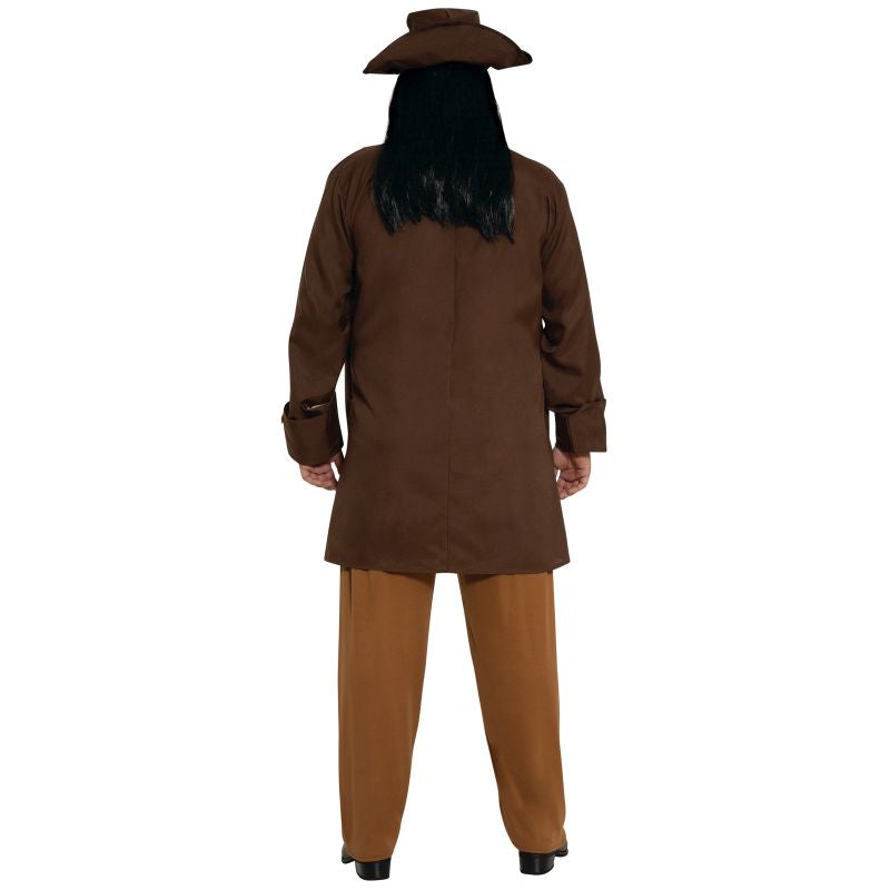 Disfraz de Capitán Sparrow para hombre Espalda Bis