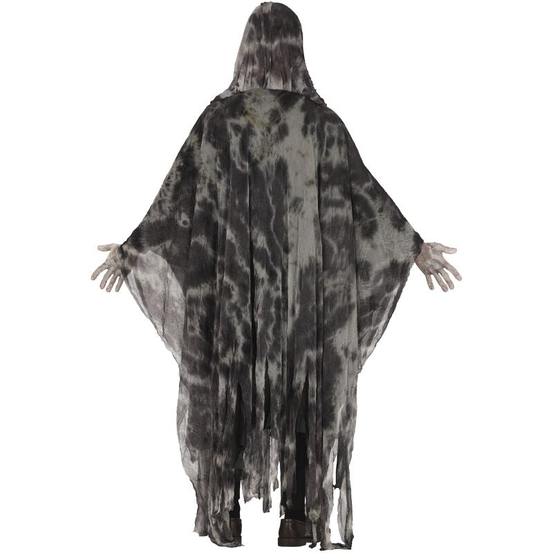Disfraz de Fantasma Gris para hombre Espalda