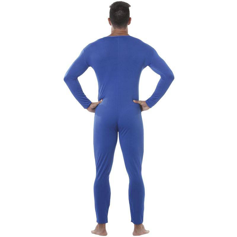 Disfraz de Maillot Azul para hombre Espalda