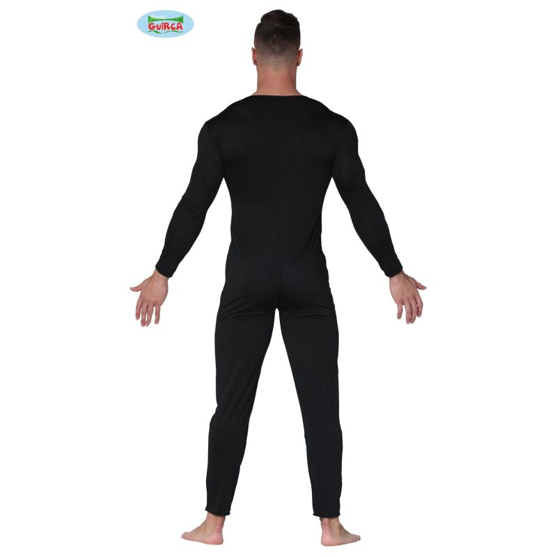 Disfraz de Maillot Negro para hombre Espalda