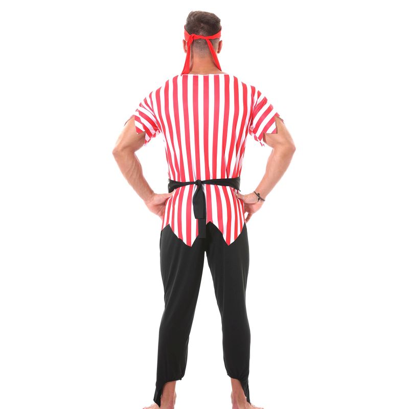 Disfraz de Pirata del Tesoro para hombre Espalda