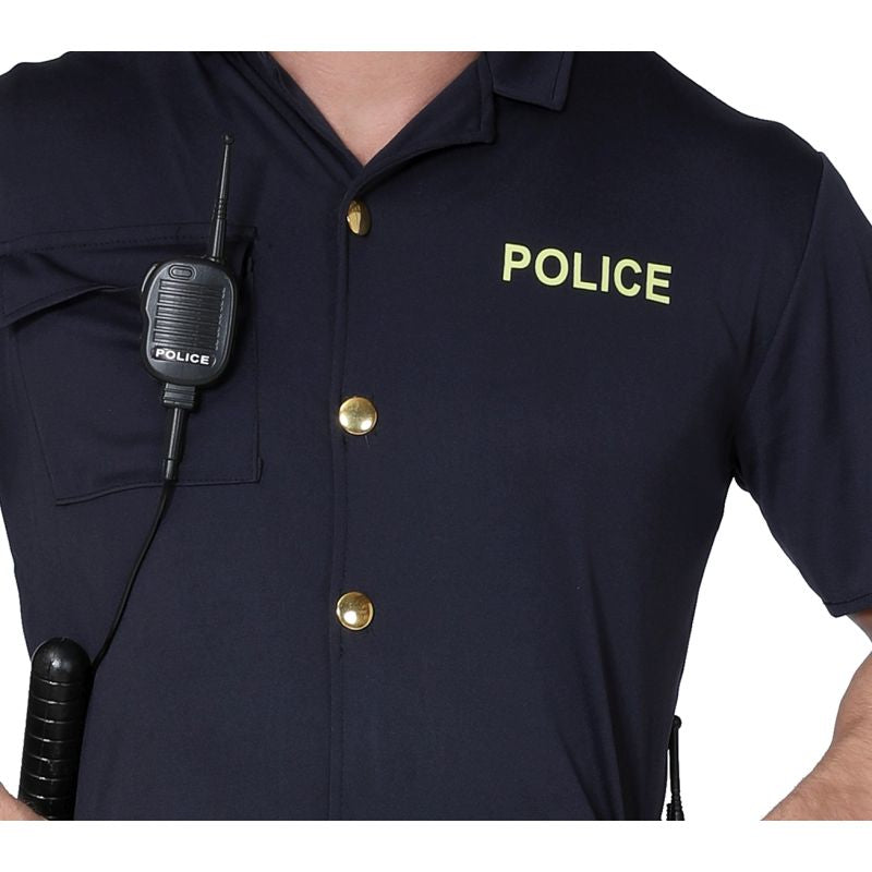 Disfraz de Policía Clásico para hombre Detalle