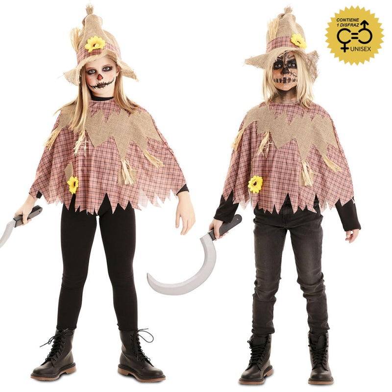Disfraz de Poncho Espantapájaros infantil Bis