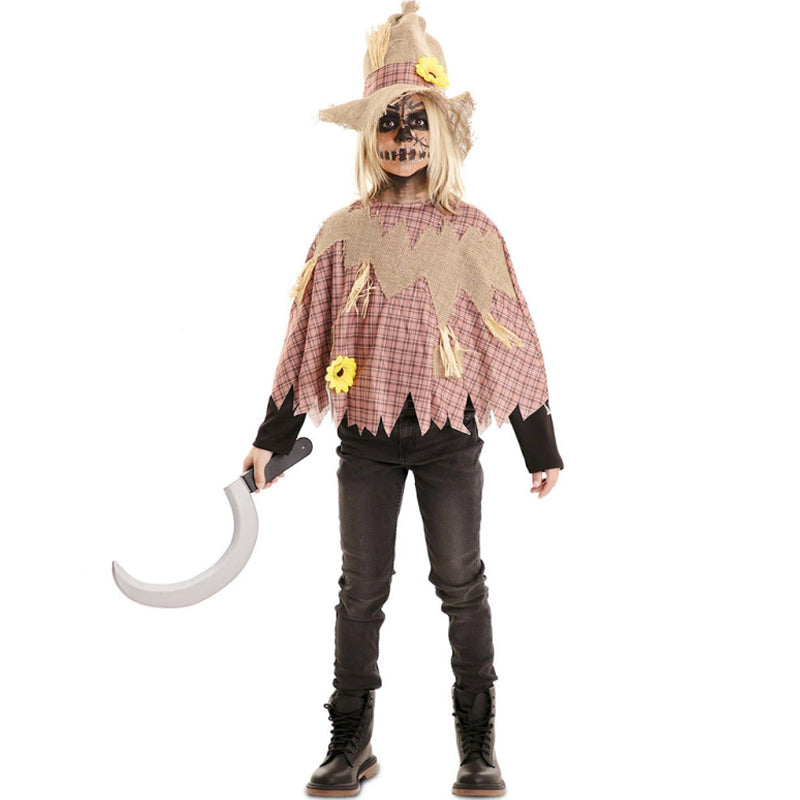 Disfraz de Poncho Espantapájaros infantil Niño