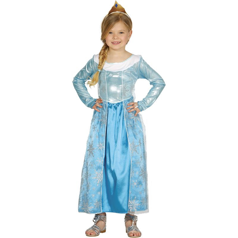 Disfraz de Princesa Helada Azul para niña