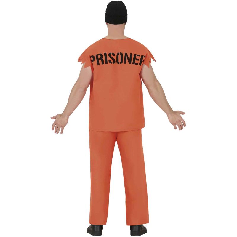 Disfraz de Prisionero Conflictivo para hombre Espalda