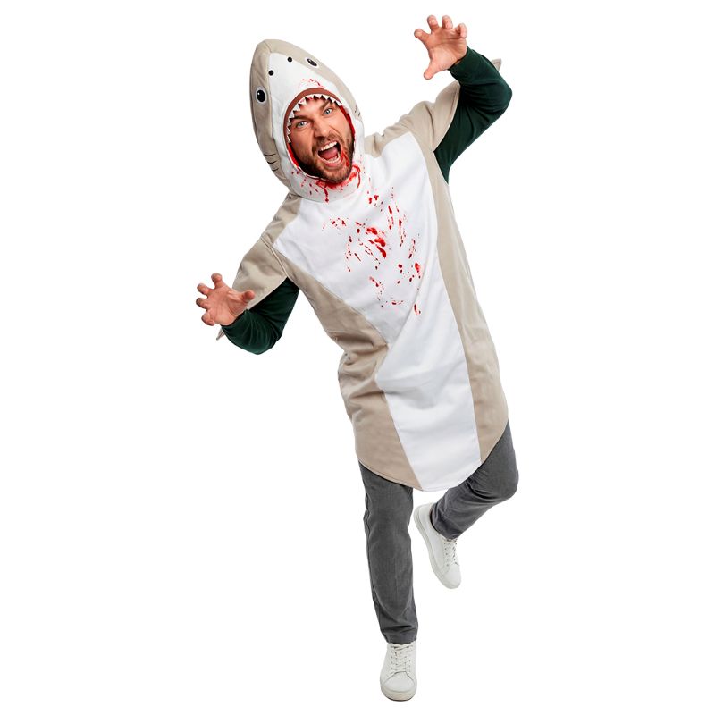 Disfraz de Tiburón Blanco adulto unisex Sangre