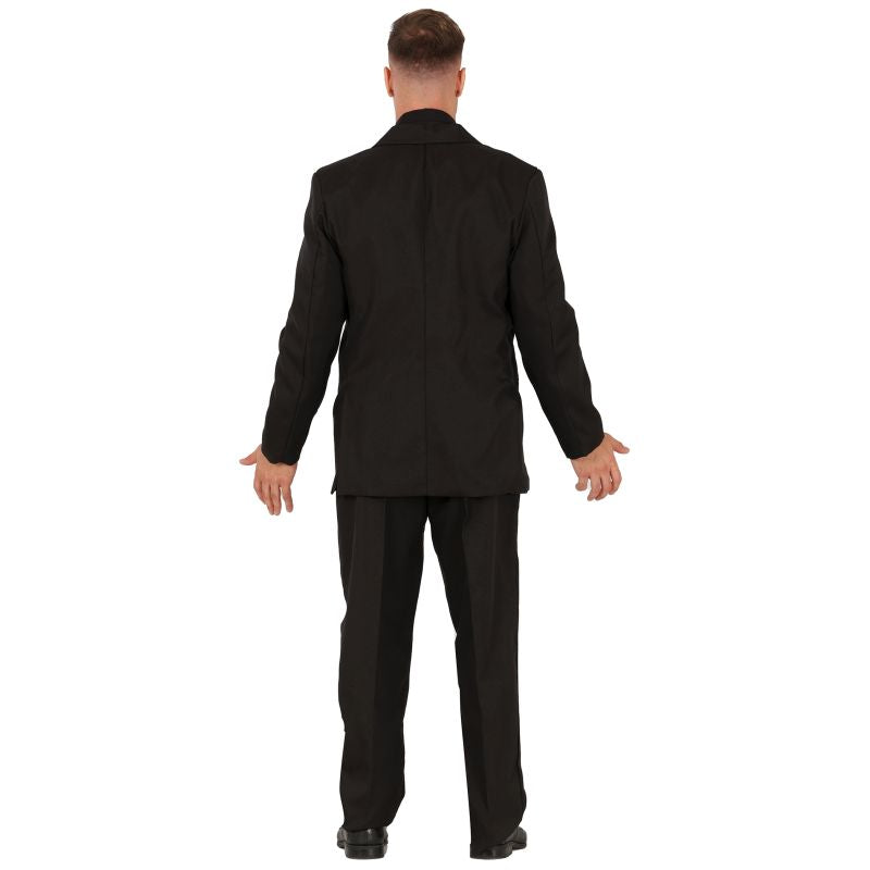 Disfraz de Traje Elegante Negro para hombre Espalda