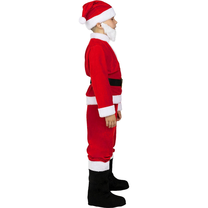 Disfraz de Papá Noel Deluxe para niño Perfil