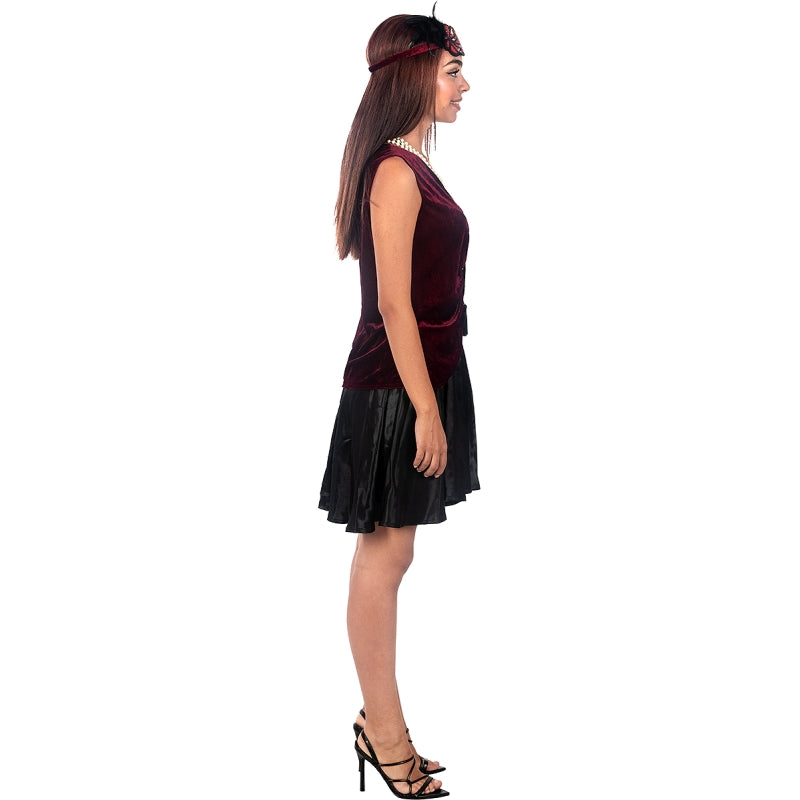 Disfraz de Charlestón Elegante para mujer Perfil