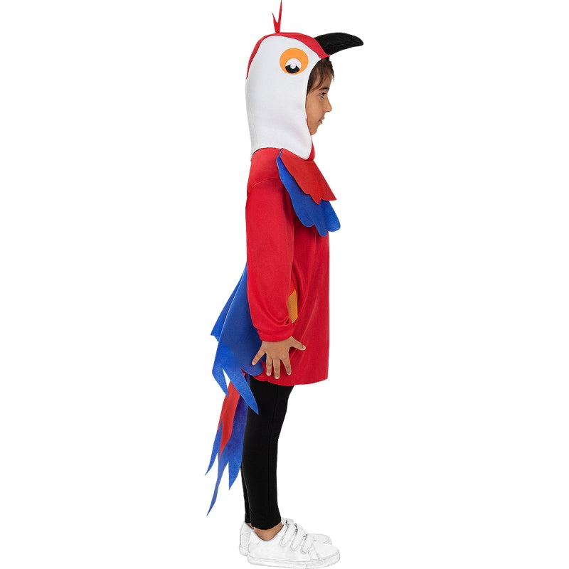 Disfraz de Loro Multicolor infantil Perfil