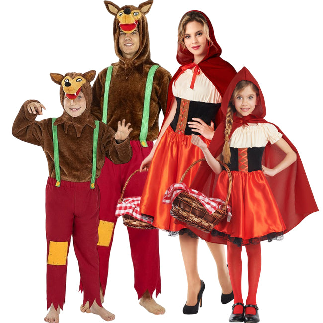 Groepskostuums Cuento Caperucita Roja Deluxe