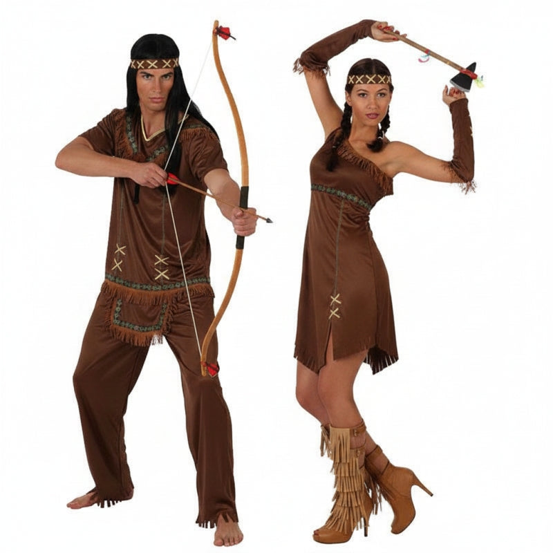 Pareja Indios Marrones adulto