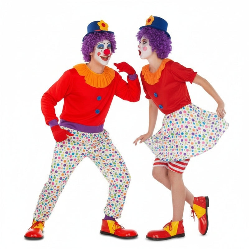Koppelkostuums Kleurrijke Clowns