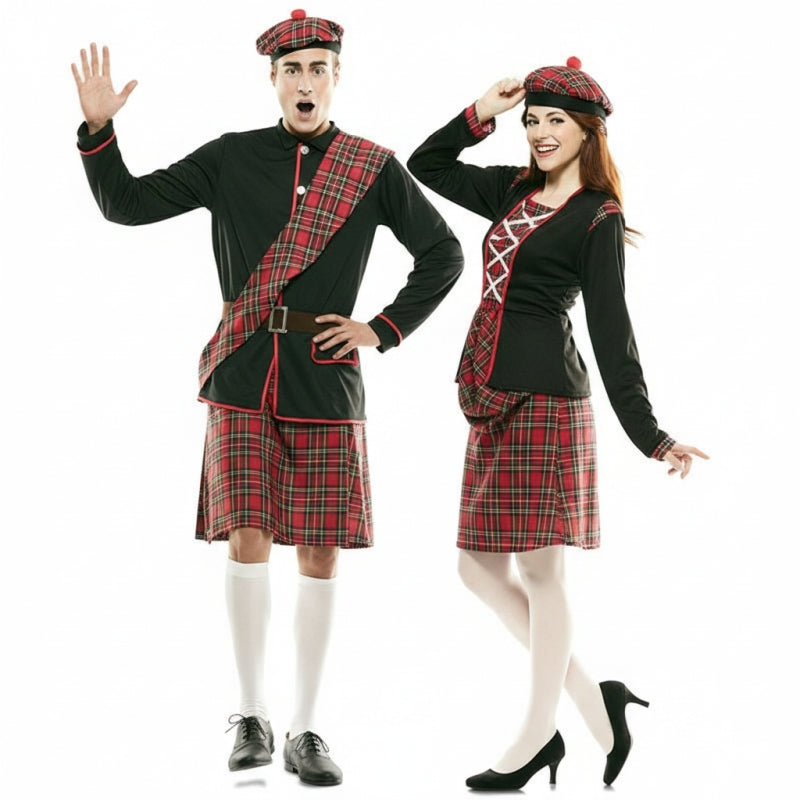 Pareja Escoceses Kilt