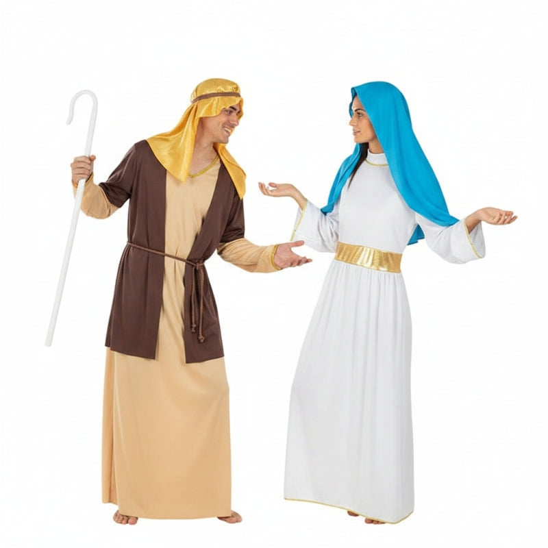 Koppelkostuums San José en Maagd Maria van de Kerststal