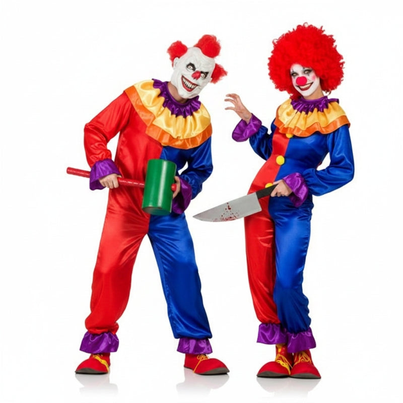 Koppelkostuums Duivelse Clowns