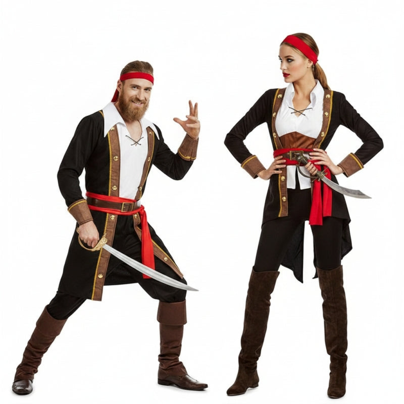 Koppelkostuums Piraten Kapitein Haak