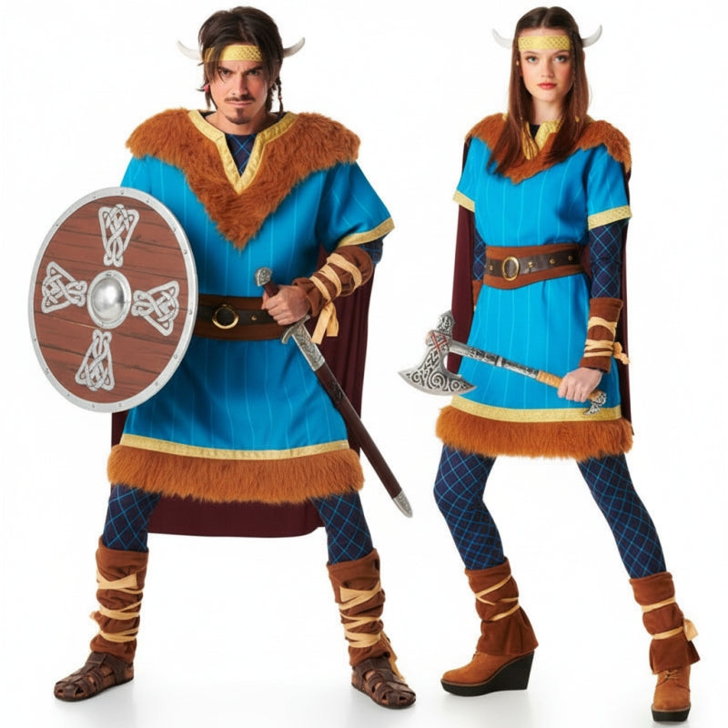 Koppelkostuums Scandinavische Vikingen