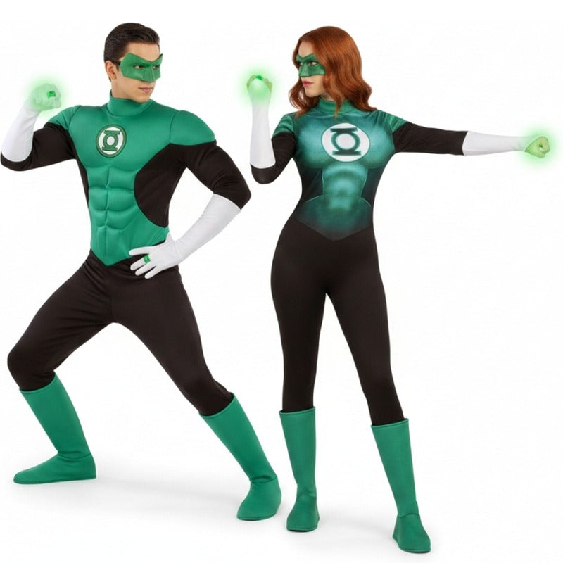 Pareja de Superhéroes Linterna Verde