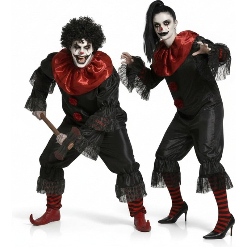 Koppelkostuums Zwarte Moordenaar Clowns