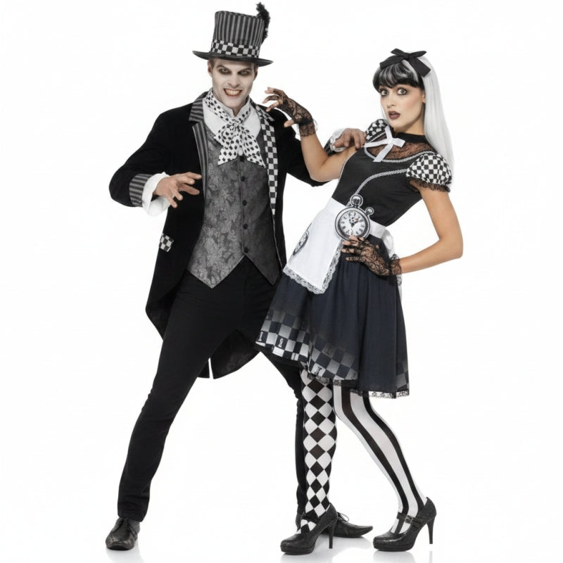 Pareja de Sombrerero y Alicia Góticos