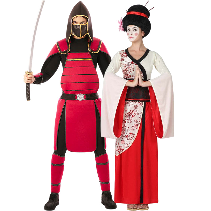 Maestro Samurái y Geisha para disfrazarte en pareja