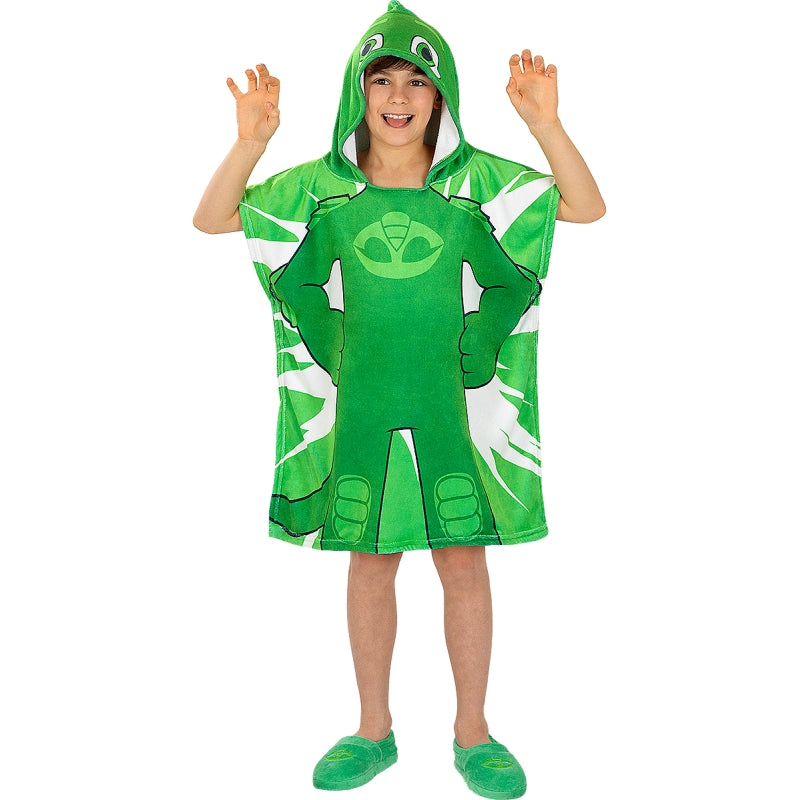 Toalla poncho Gekko para niño - PJ Masks