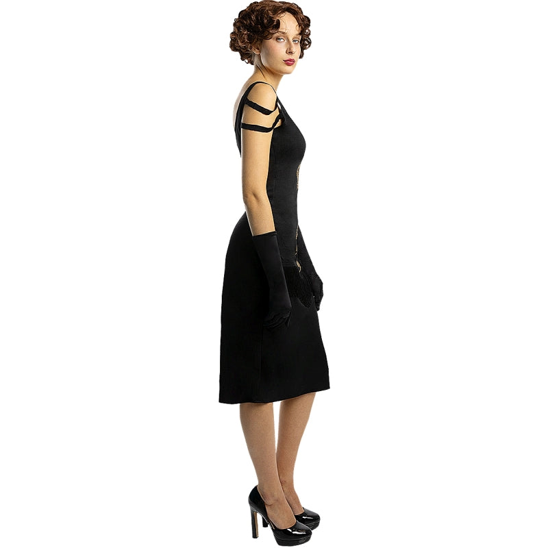 Disfraz de Polly Gray con vestido de Peaky Blinders para mujer Perfil