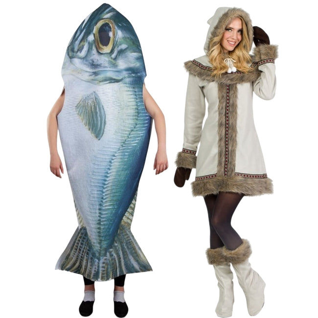 Pareja de Pez y Esquimal Siberiana