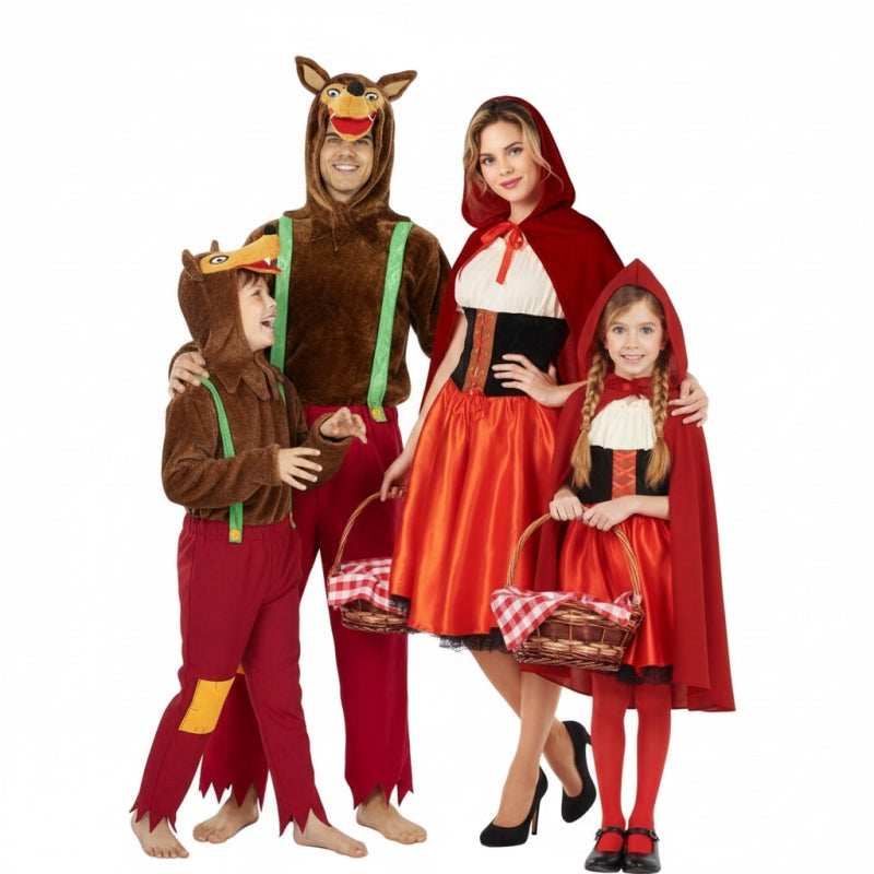 Groepskostuums Cuento Caperucita Roja Deluxe