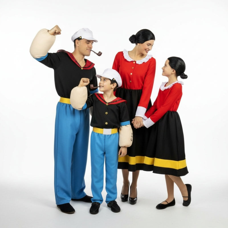 Groepskostuums Popeye en Olivia