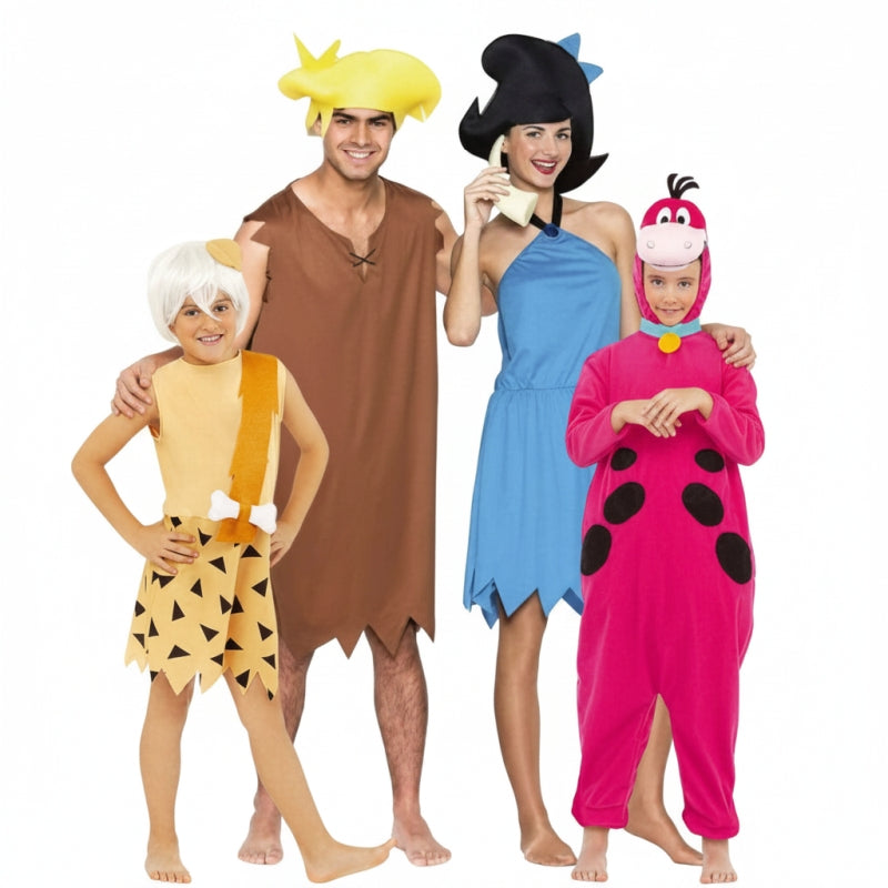 Groepskostuums Familie Mármol van De Flintstones