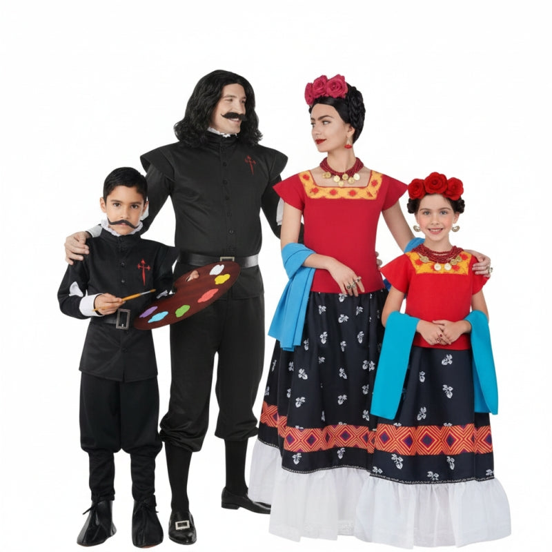Groepskostuums Velázquez en Frida Kahlo