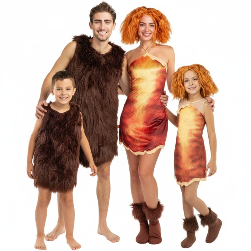 Groepskostuums Grug en Eep van De Croods