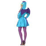 Disfraz de Dragón Azul Mujer Adulto