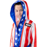Disfraz de Bata de Rocky Balboa para niño Detalle