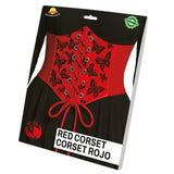 Corset rojo adulta Packaging