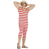 Disfraz de Bañista Forzudo rojo para hombre