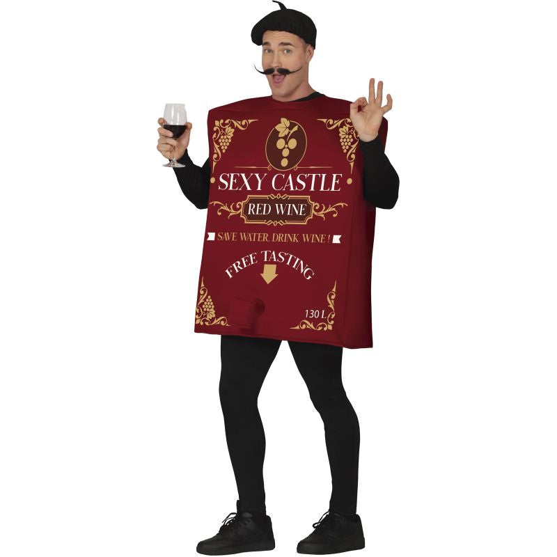 Disfraz de Brick de Vino Tinto para hombre