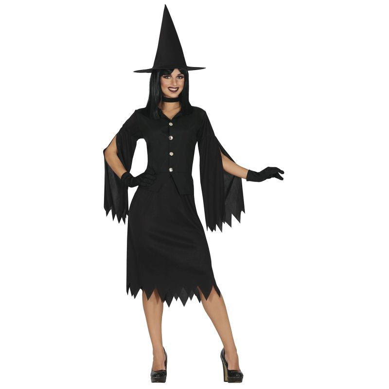 Disfraz de Bruja de Salem Negro para mujer