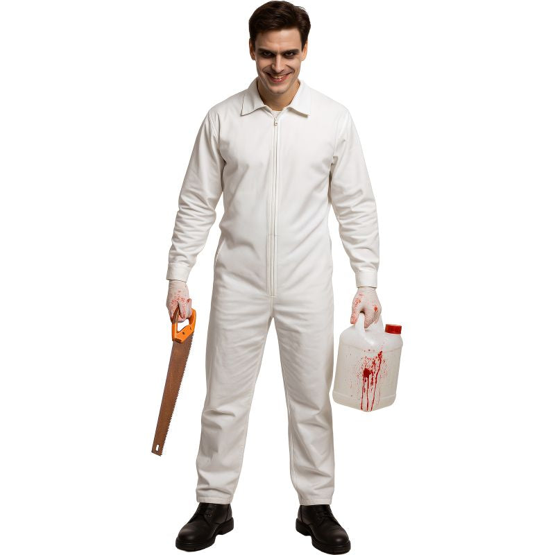 Disfraz de Buzo de Trabajo Blanco para hombre