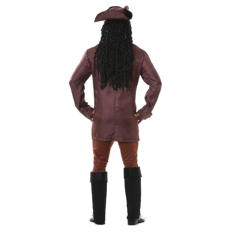 Disfraz de Capitán Sparrow para hombre Espalda