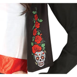 Disfraz de Catrina Mariachi para mujer Detalle