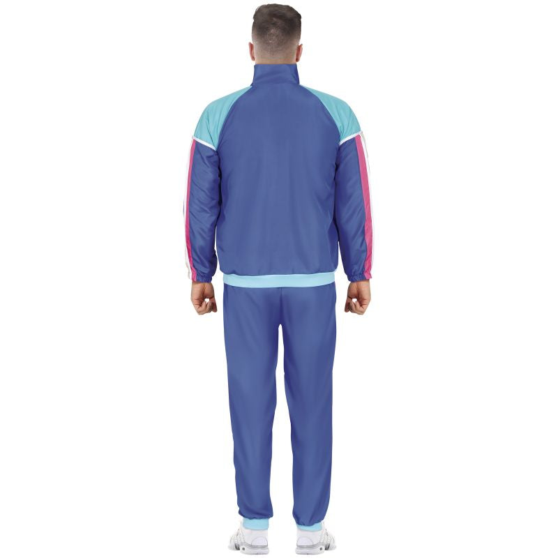 Disfraz de Chándal Años 80 Azul Clásico para hombre Espalda